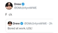 Drew McIntyre's non-PG tweet